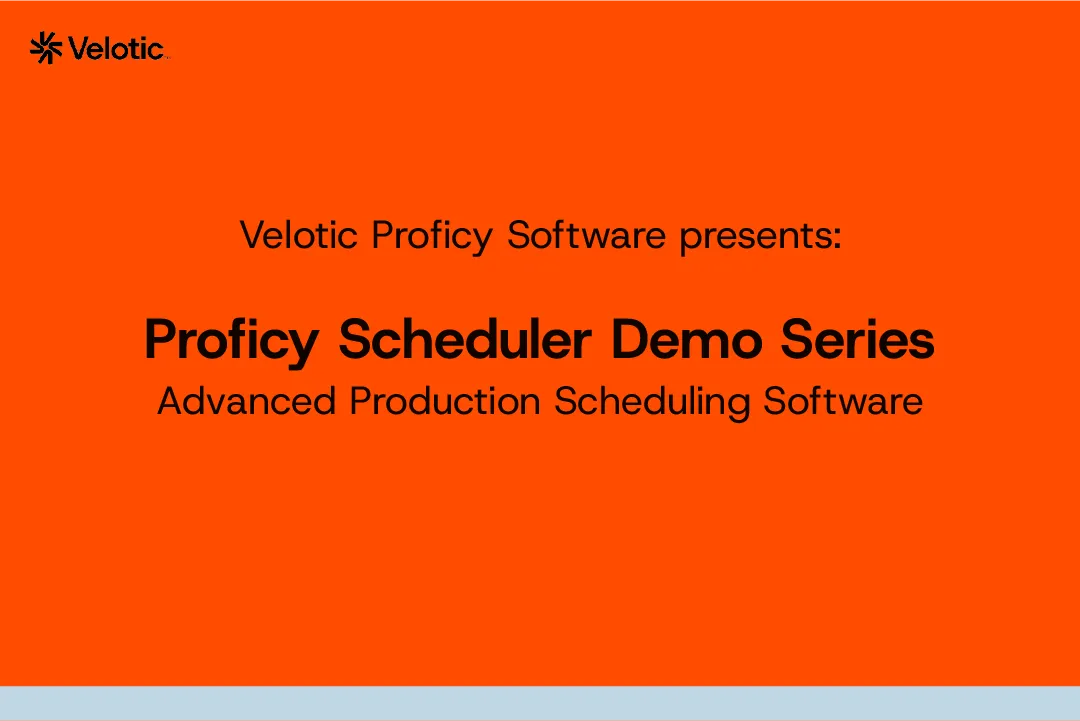 See Proficy Scheduler in Action