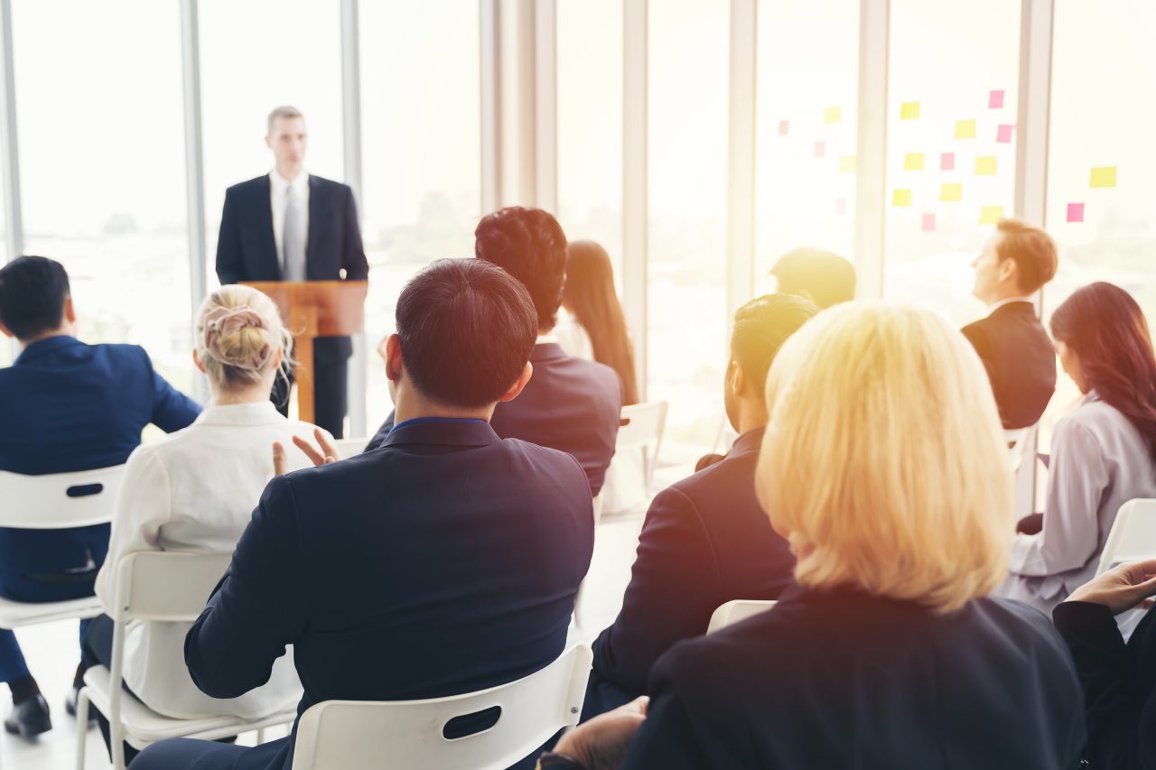 Senior executives attending a conference